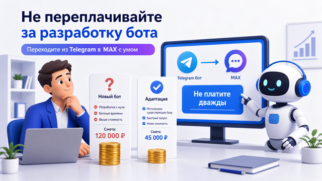 Как перенести Telegram-бота в MAX без разработки с нуля: что действительно придётся изменить